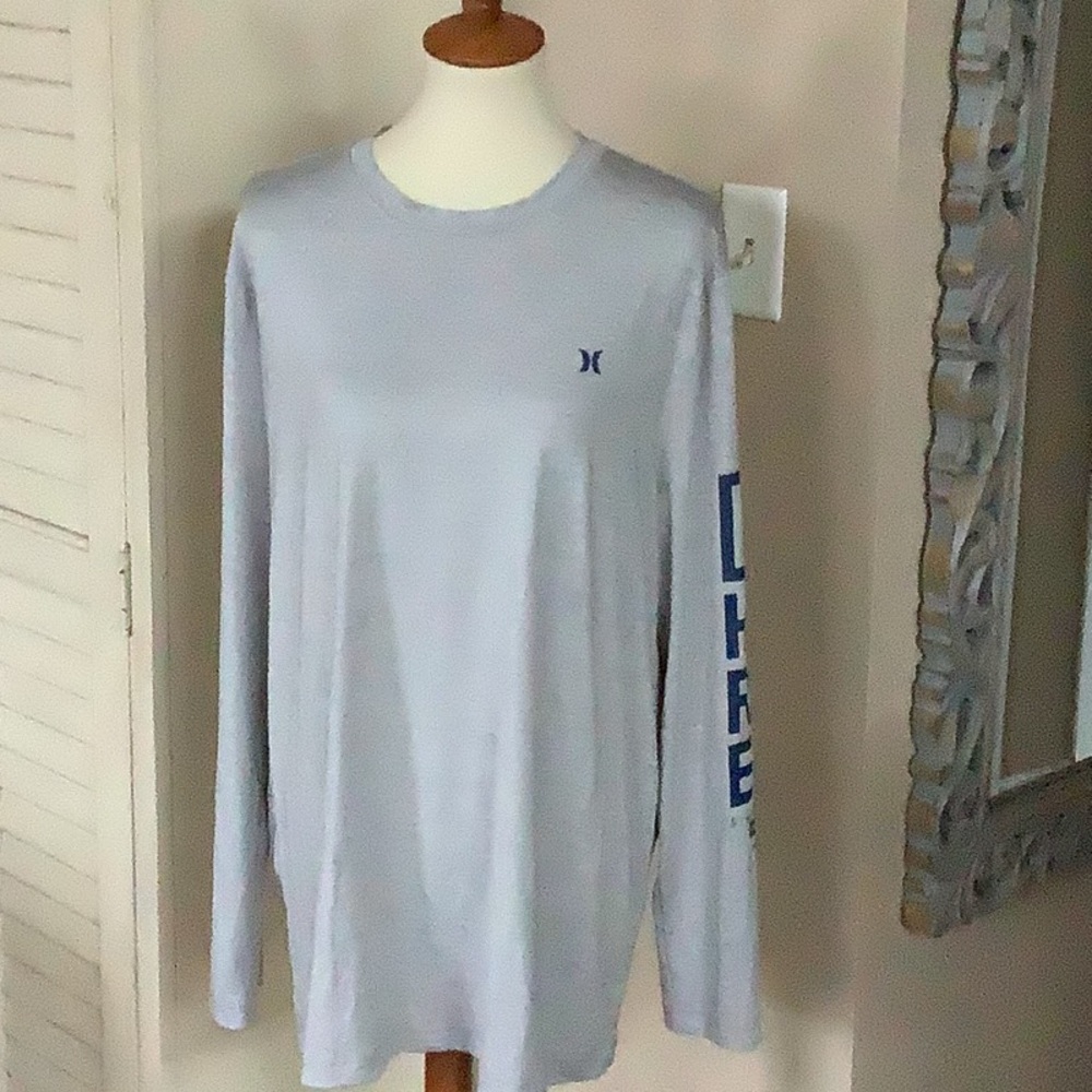 Hurley Gray Shirt w/Navy Lettering